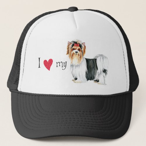 I Love my Biewer Terrier Trucker Hat
