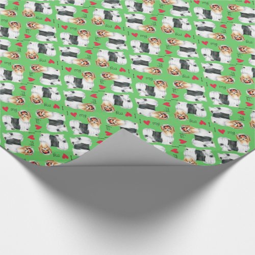 I Love my Biewer Terrier Wrapping Paper