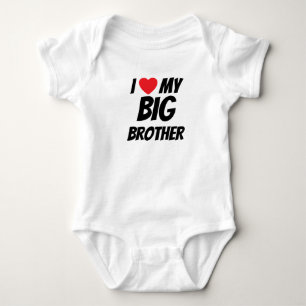 I love my big brother baby bodysuit