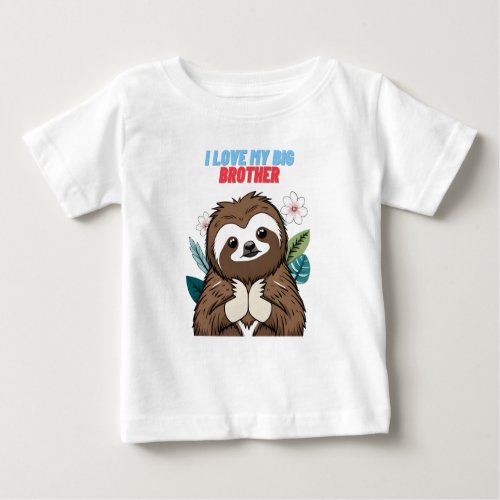 I Love My Big Brother Baby T_Shirt