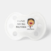 I Love My Big Brother Pacifier (Front)