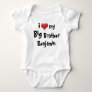 i Love my Big Brother Personalized Baby Bodysuit