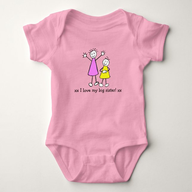 I love My Big Sister Baby Bodysuit (Front)