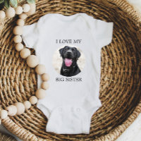 I Love My Big Sister Custom Pet Dog Photo 