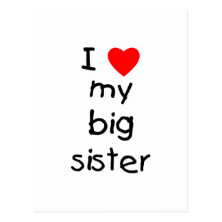 I Love My Sister Postcards | Zazzle