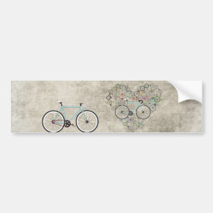 I Love My Bike Bumper Sticker