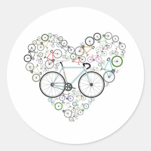 I Love My Bike Classic Round Sticker