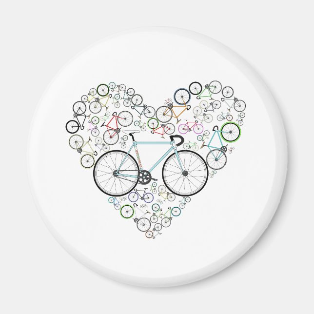 I Love My Bike Magnet (Front)