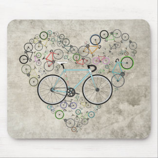 I Love My Bike Mouse Pad