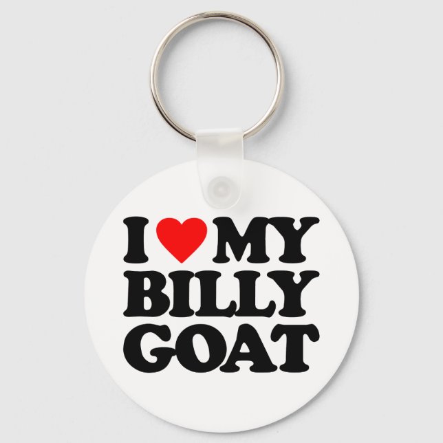 I LOVE MY BILLY GOAT KEYCHAIN (Front)