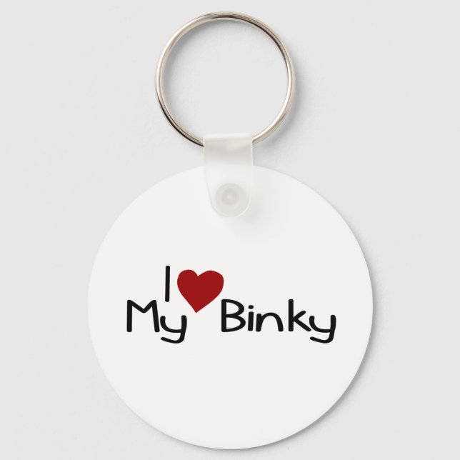 I Love My Binky Keychain (Front)