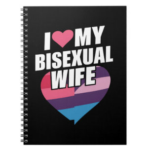 I Love My Bisexual Wife Bi Pride Bisexual Flag Notebook
