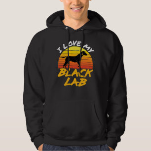 I Love My Black Lab 60 Hoodie