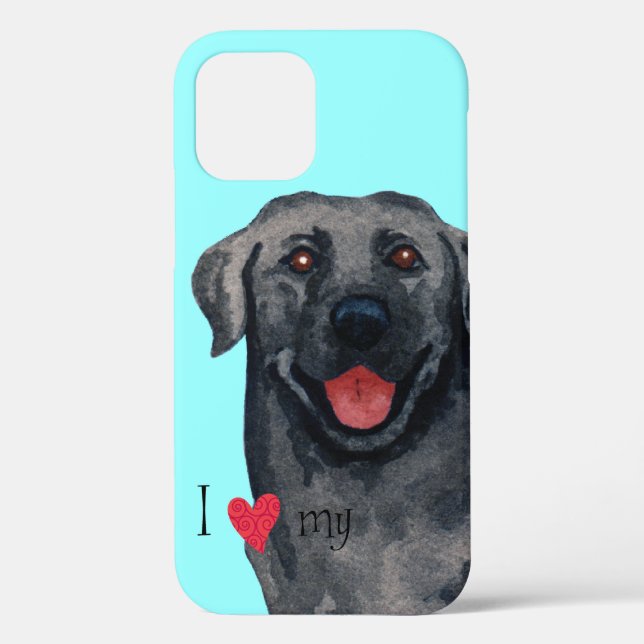 I Love my Black Lab Case-Mate iPhone Case (Back)
