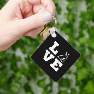 I Love My Black Lab Cute Animal Lover Labrador Dog Keychain