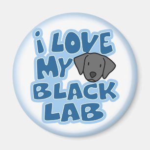 I Love My Black Lab Magnet