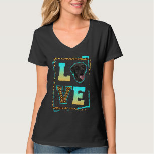 I Love My Black Labrador Retriever Black Lab Mom D T-Shirt