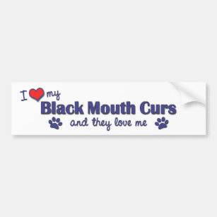 Black Mouth Cur Stickers Zazzle I Love My Black Mouth Curs Multiple Dogs Per Sticker