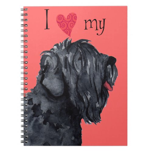 I Love my Black Russian Terrier Notebook