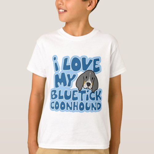 I Love My Bluetick Coonhound Childs T_Shirt