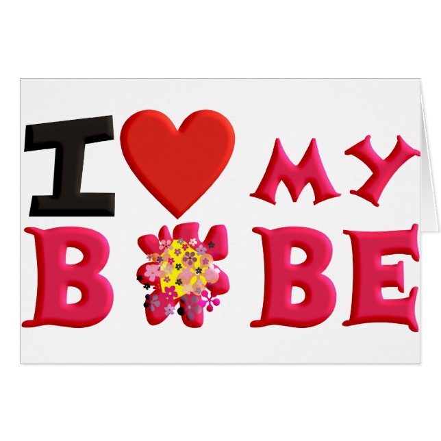 I love My Bobe Cards (Front Horizontal)