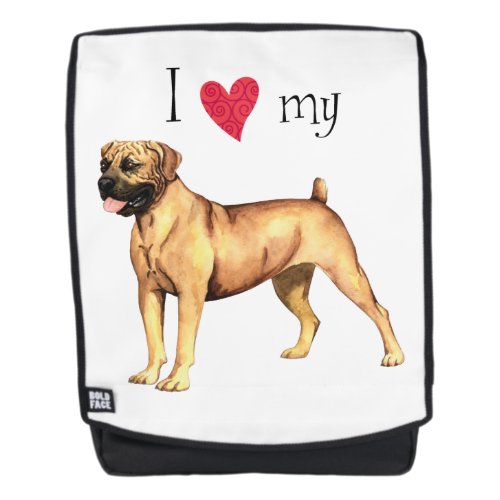 I Love my Boerboel Backpack