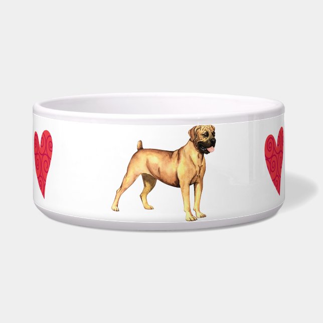 I Love my Boerboel Bowl (Right)