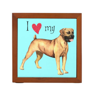 I Love my Boerboel Desk Organizer