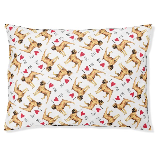 I Love my Boerboel Pet Bed (Front)