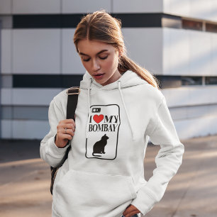 I Love My Bombay Cat Hoodie