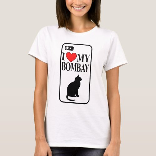 I Love My Bombay Cat T_Shirt