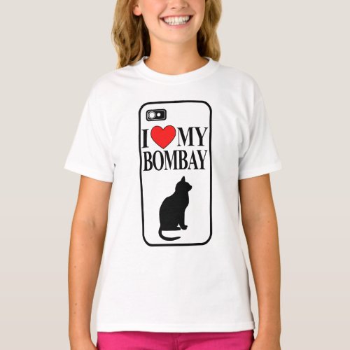 I Love My Bombay Cat T_Shirt