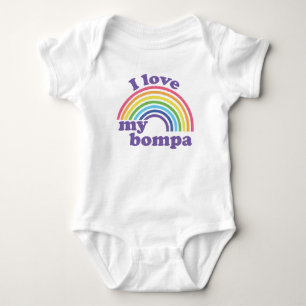 I Love My Bompa - Cute Rainbow Baby Bodysuit