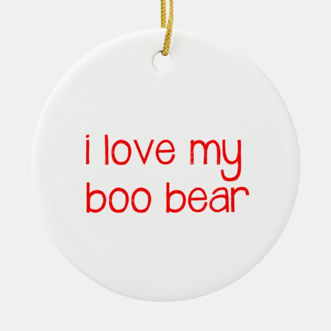 I Love My Boo Bear Ornament (Front)
