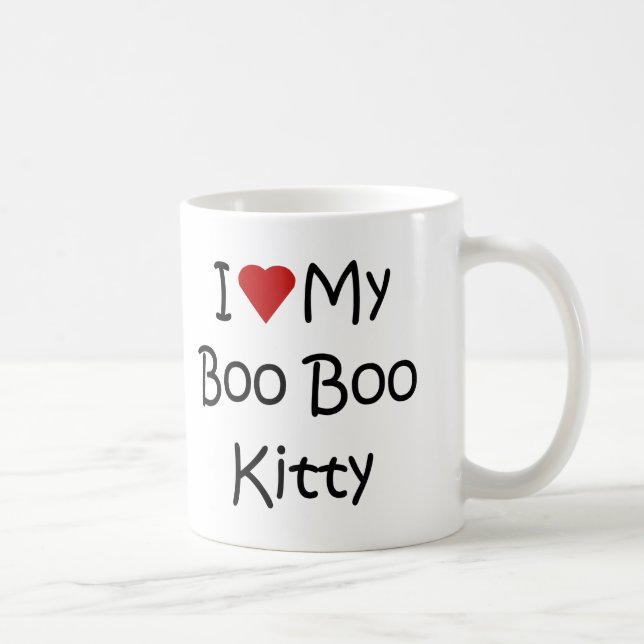 I Love My Boo Boo Kitty Coffee Mug (Right)