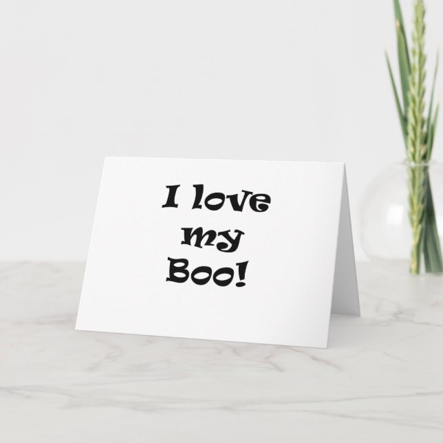 I Love my Boo Card (Front)