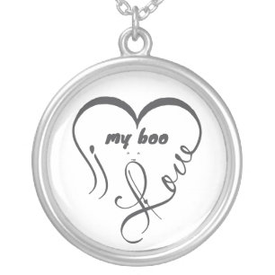 I Love My Boo • Forever & Always ^_^ Silver Plated Necklace