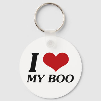 I Love My Boo (Heart) Keychain