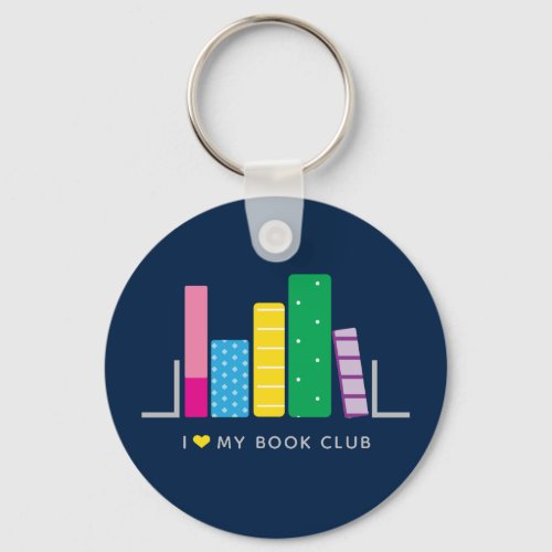 I love my book club keychain