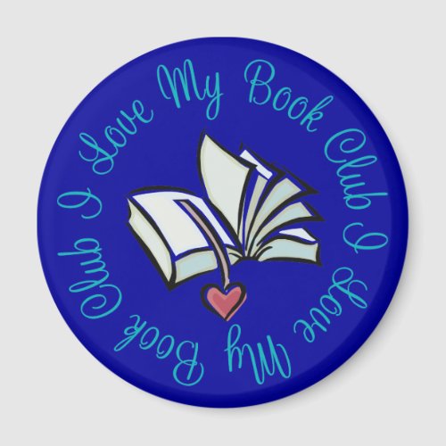 I Love My Bookclub Magnet