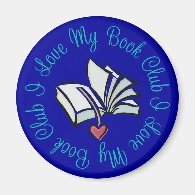 I Love My Bookclub Magnet (Front)