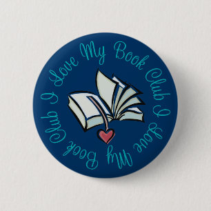 I Love My Bookclub Pinback Button