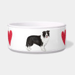 I Love my Border Collie Bowl<br><div class="desc">Show your love for your special dog with this I love my Border Collie original design. Great gift for Border Collie-loving family and friends.</div>