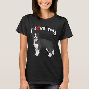 I Love My Border Collie Dog T-Shirt