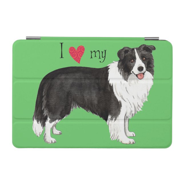 I Love my Border Collie iPad Mini Cover (Horizontal)