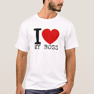 I Love My Boss (Black) T-Shirt