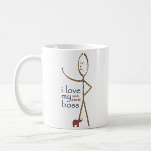 "I love my . . . . boss" Coffee Mug