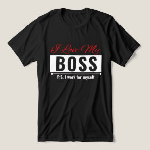 I Love My Boss Tri-Blend Shirt
