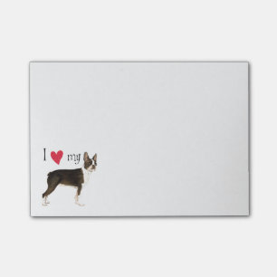 I Love my Boston Terrier Post-it Notes