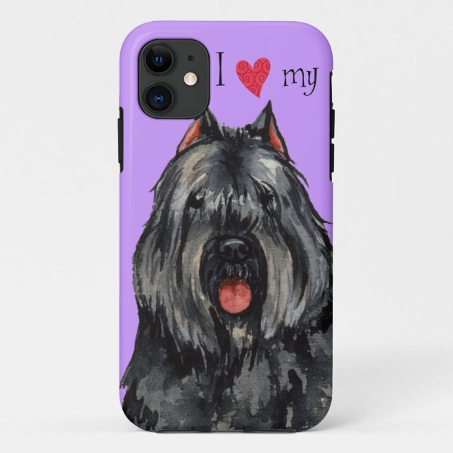 I Love my Bouvier Case-Mate iPhone Case (Back)